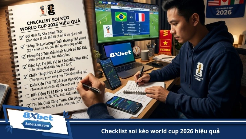 checklist soi kèo world cup 2026 hiệu quả